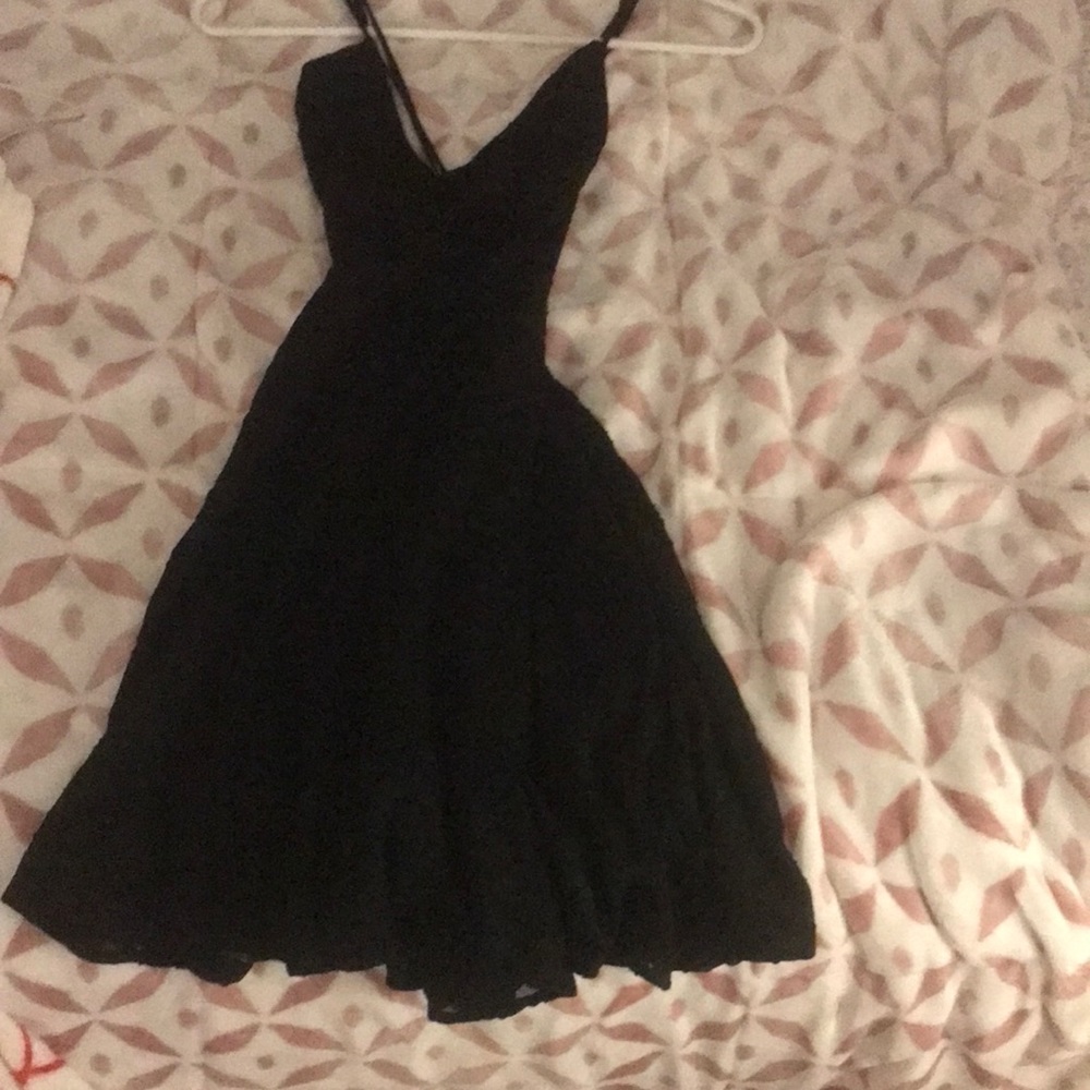 black floral dress